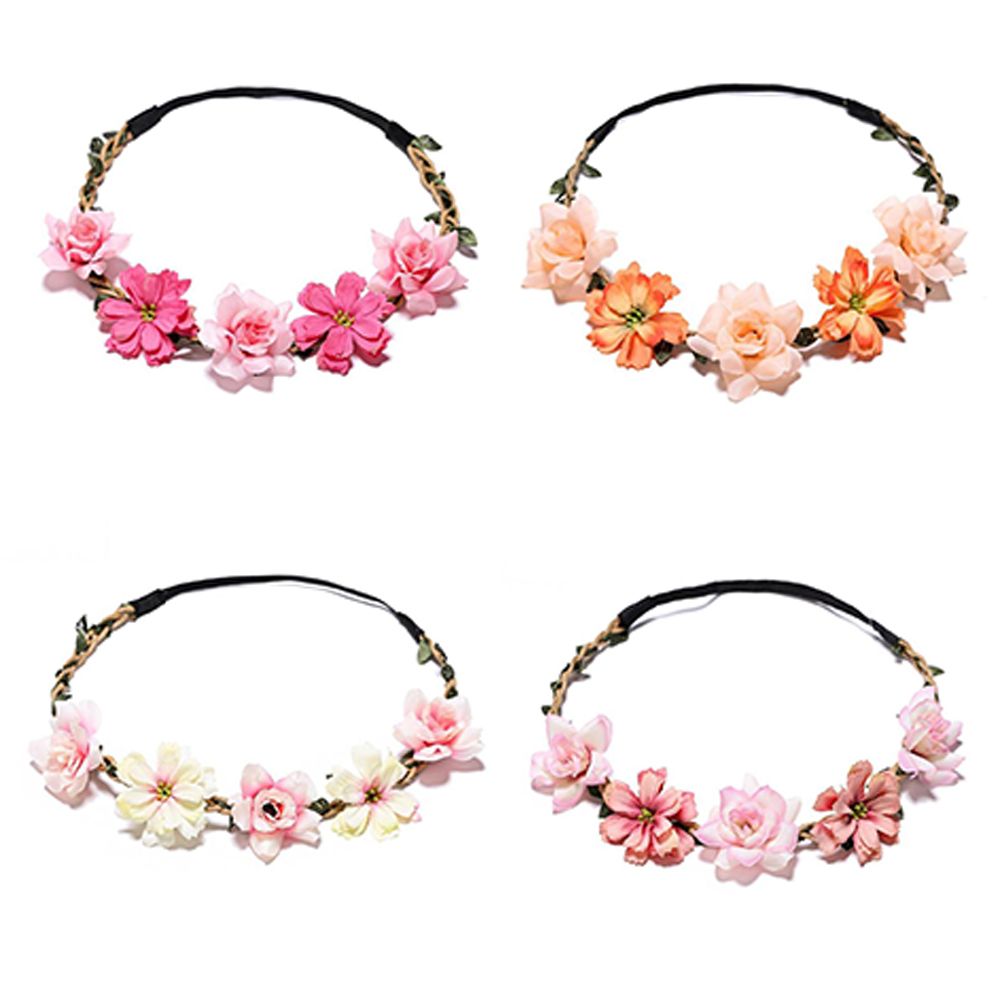 Wedding Arch Flower - Coronas Florales para Niñas, Diademas con