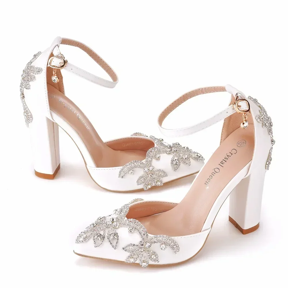 Wedding Fx - Zapatos de tacón grueso con punta