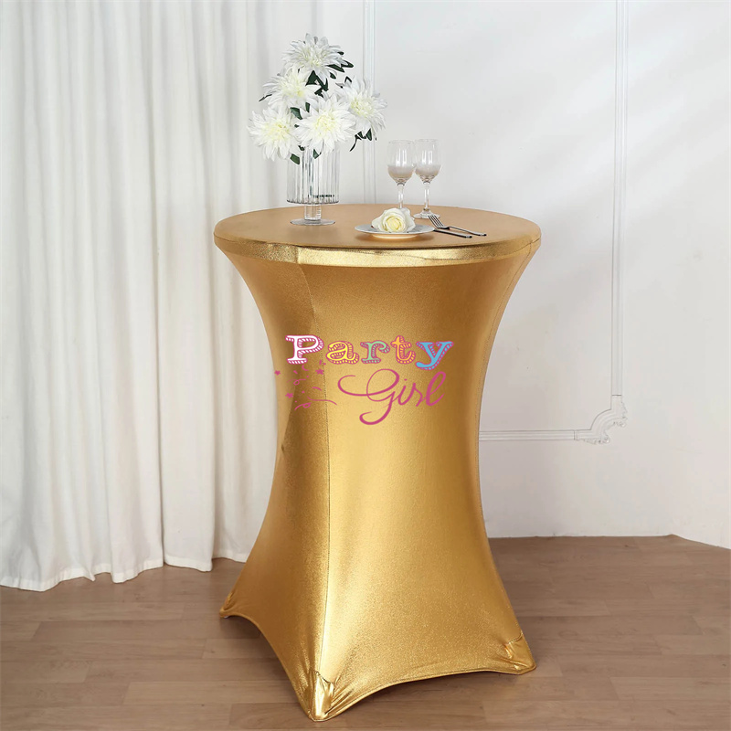 Wedding Qq - Mantel de LICRA metálico para mesa