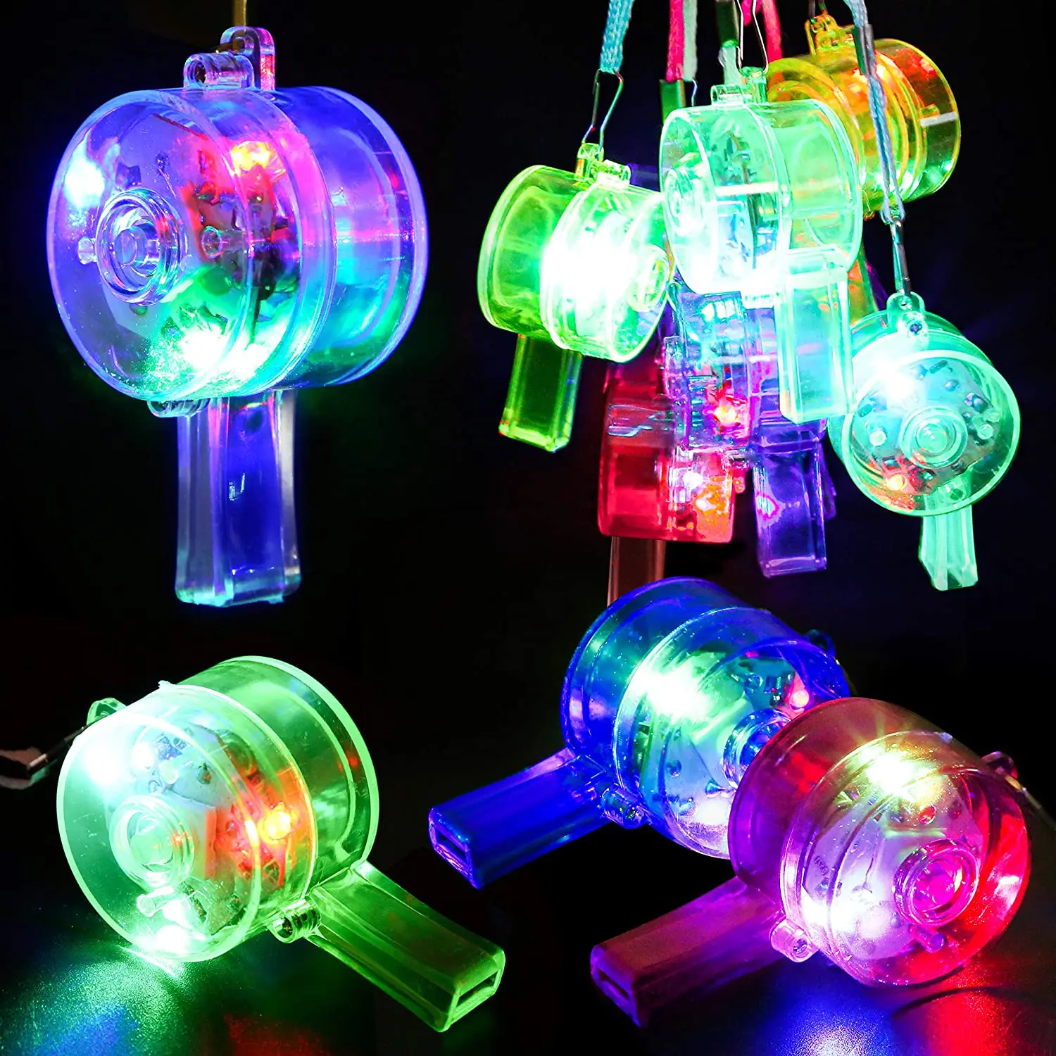 Wedding Supply In Bulk - Silbatos LED luminosos, silbatos brillantes al