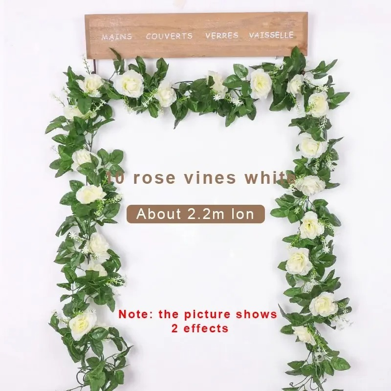 Wedding Arch Flower - 1 Uds 2,2 M flor blanca