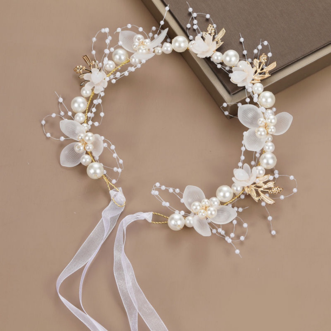 Wedding Arch Flower - Diadema con corona de flores dulces