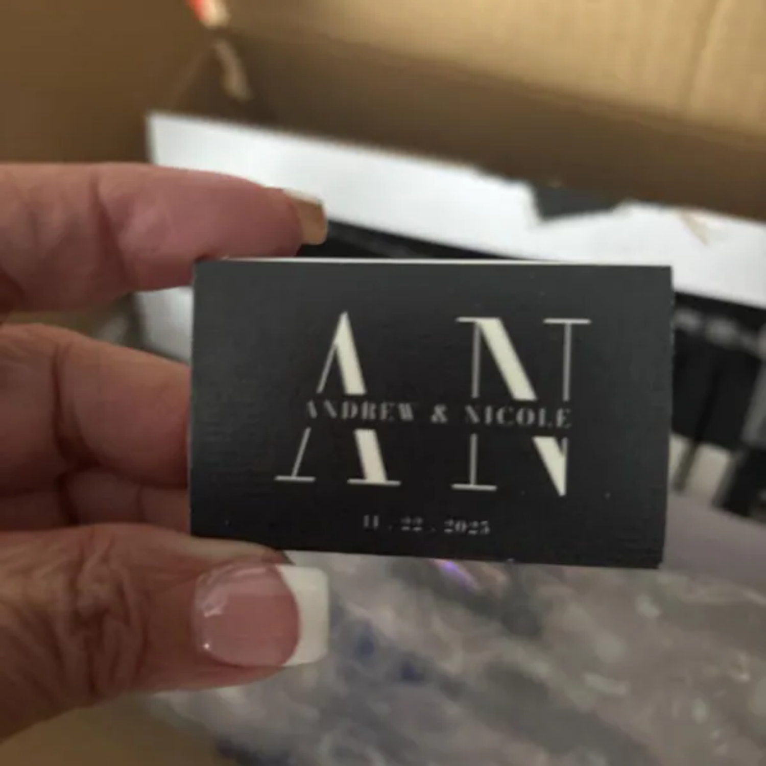 Cajas de cerillas personalizad - Wedding Supply In Bulk reseña y precio