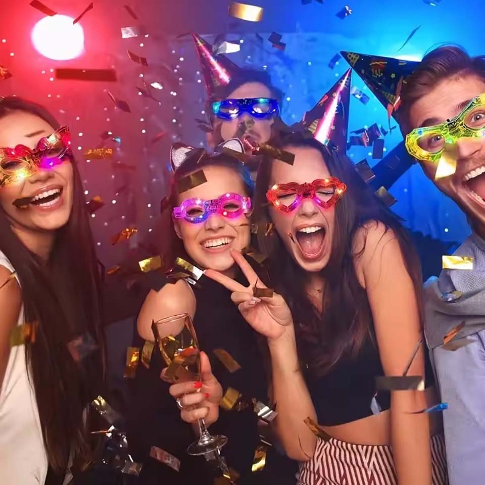 Gafas que brillan en la oscuri - Wedding Supply In Bulk reseña y precio