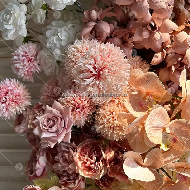 Arco de Flores de Seda con Mar - Wedding Arch Flower reseña y precio