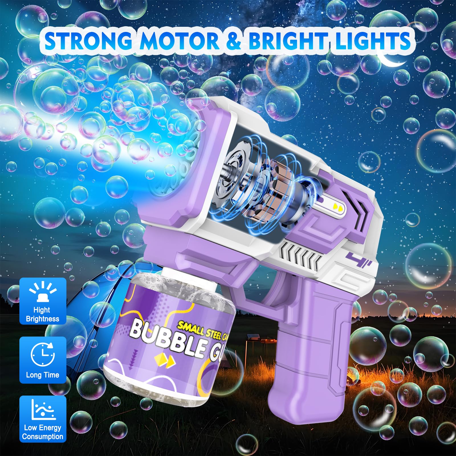 Pistola de Burbujas con Luces, - Wedding Solution reseña y precio