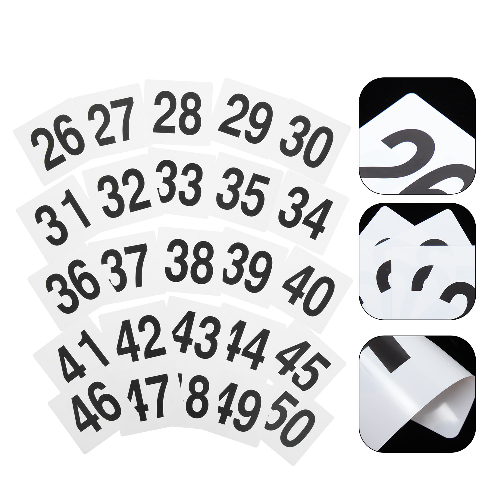 25 Piezas de Letreros Numerado - Wedding Solution reseña y precio