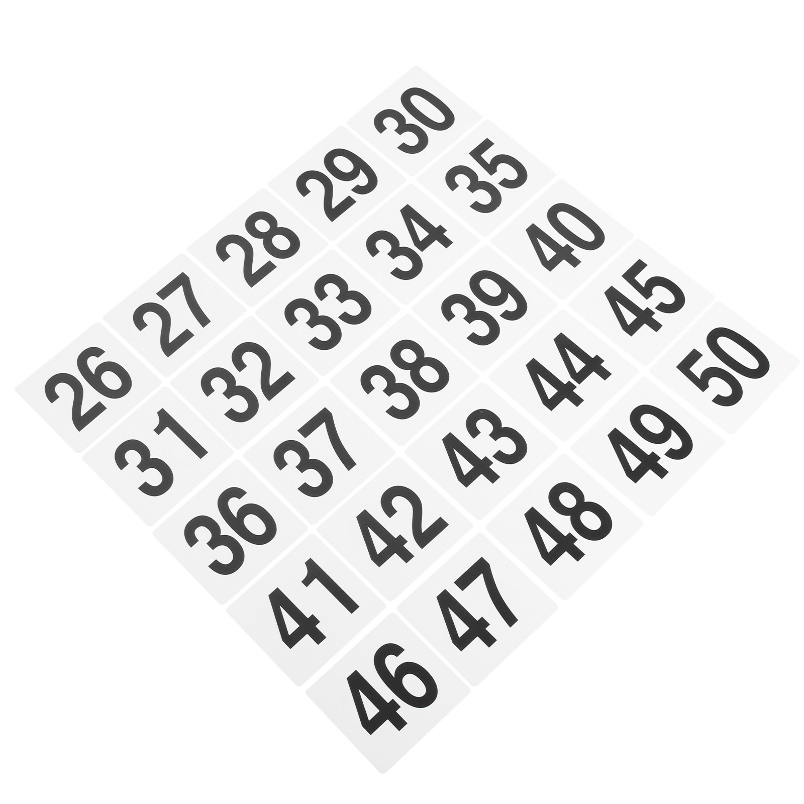25 Piezas de Letreros Numerado - Wedding Solution reseña y precio