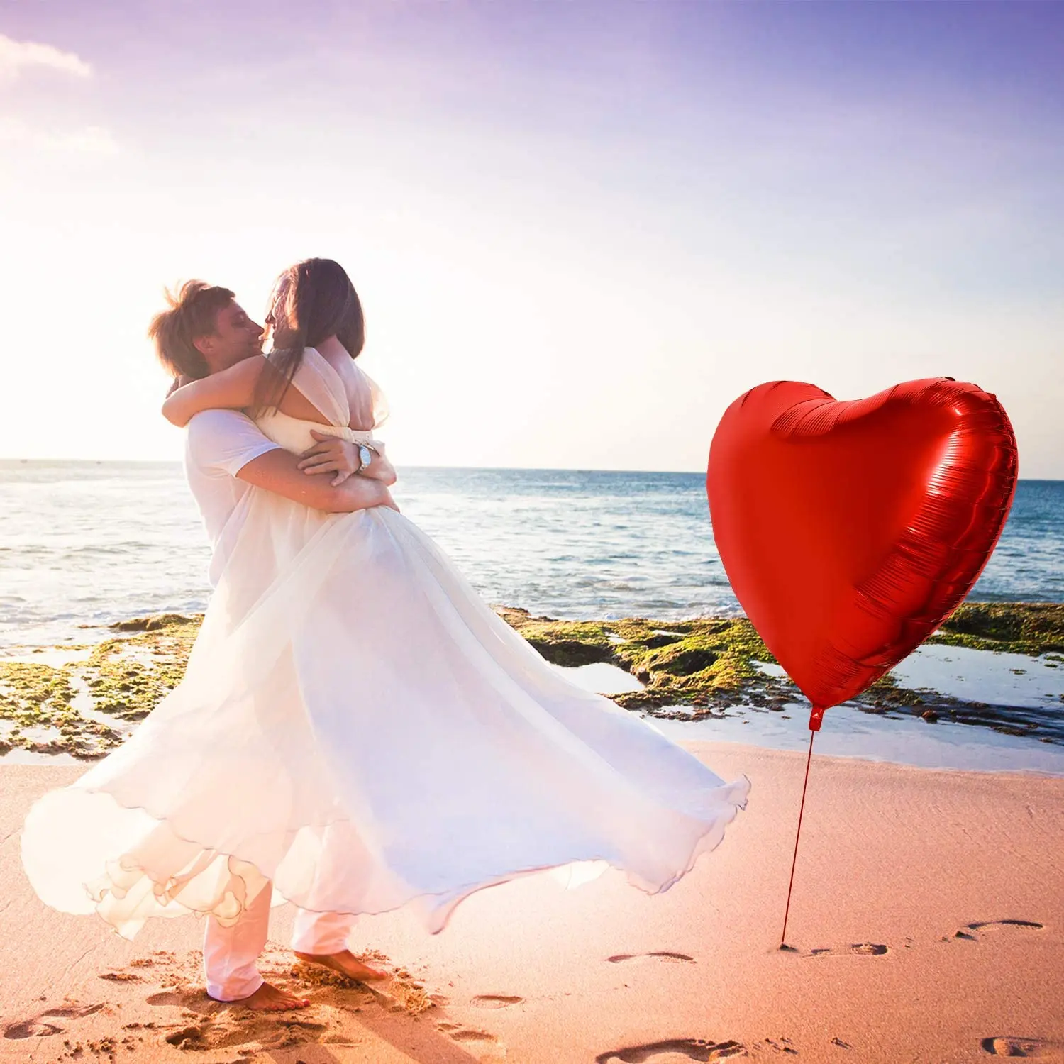 1/2 Uds. Globo de corazón de 3 - Wedding Qq reseña y precio