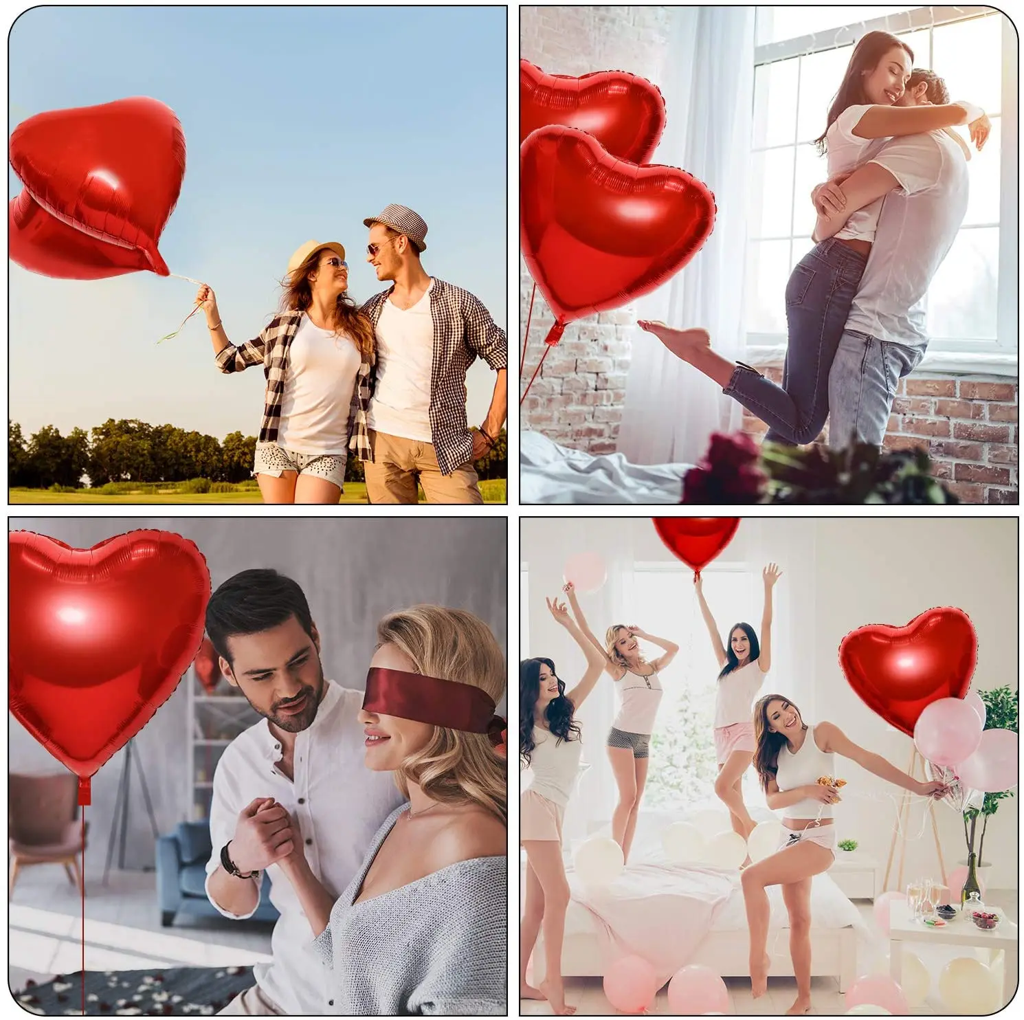 1/2 Uds. Globo de corazón de 3 - Wedding Qq reseña y precio